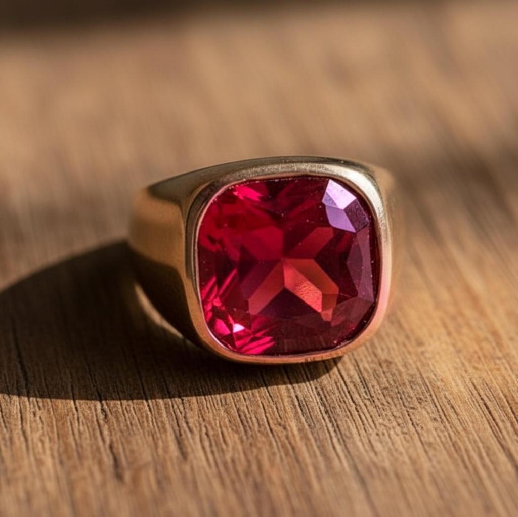 Pink Tourmaline Signet Ring, 925 Solid Sterling Silver, Cushion Shape Gemstone Ring, Handmade Jewelry