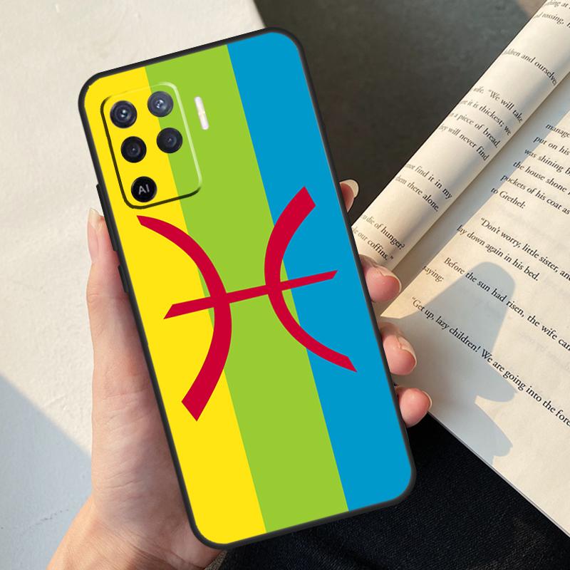 

Amazigh Berber Flag Case For Oppo A58 A98 A78 A18 A38 A60 A80 A40 A77 A57 A17 A74 A54 A94 A96 A76 A16 A15 A5 Pro OPPO A17