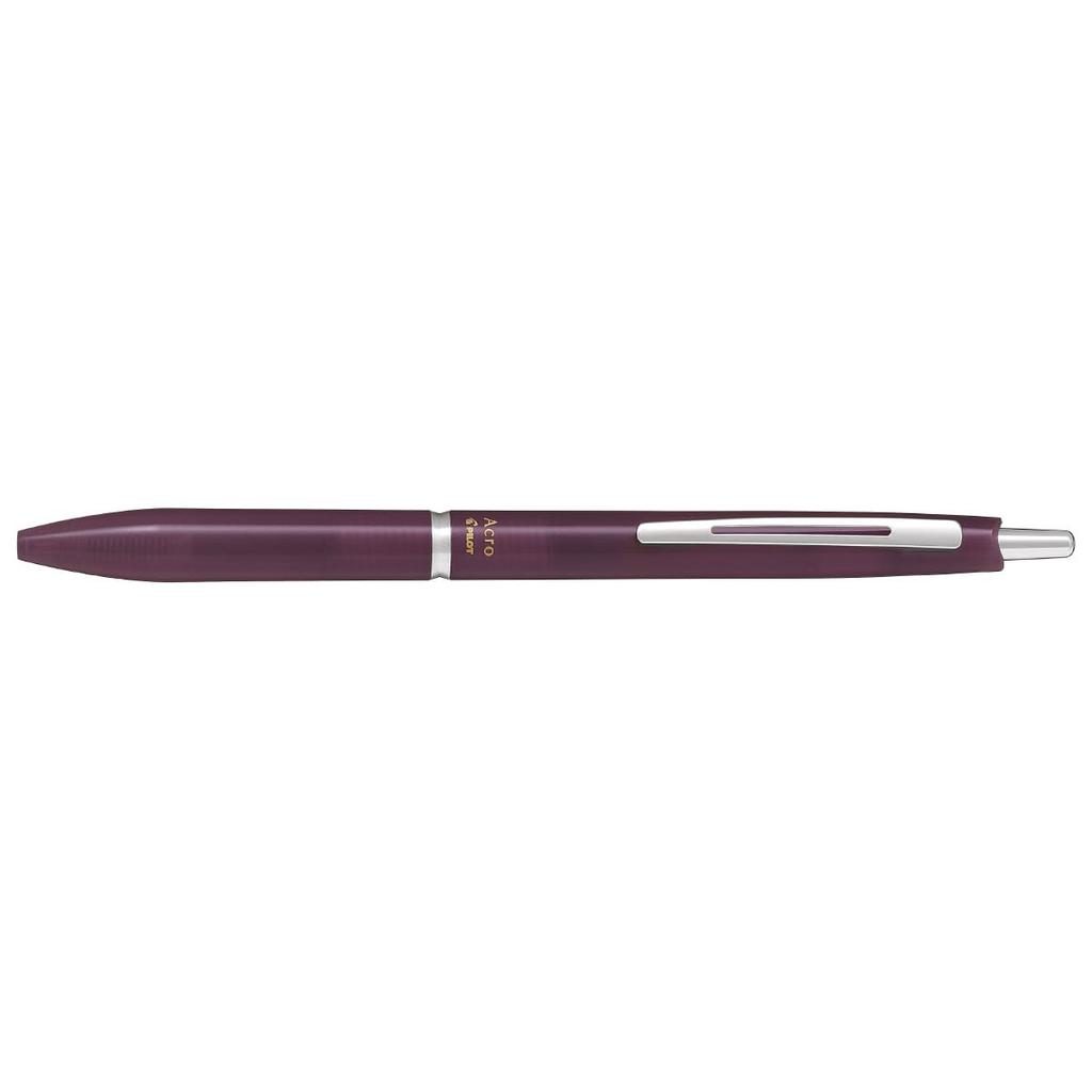Pilot Acroball 300 Ballpoint Misty 10 BAC300MF10MBO Oil-Based Pen, 0.3, Bordeaux/Black Ink, Pens,