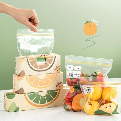Food Sealing Bag, Self-sealing Household Thickening Refrigerator Freezer Storage Bag