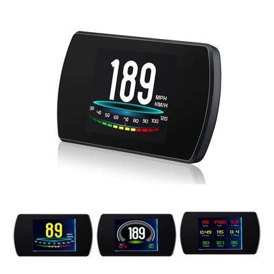 HUD Head Up Display Car Speedometer Onboard Computer OBD2 Speedometer 4.3 Inch Overspeed Warning