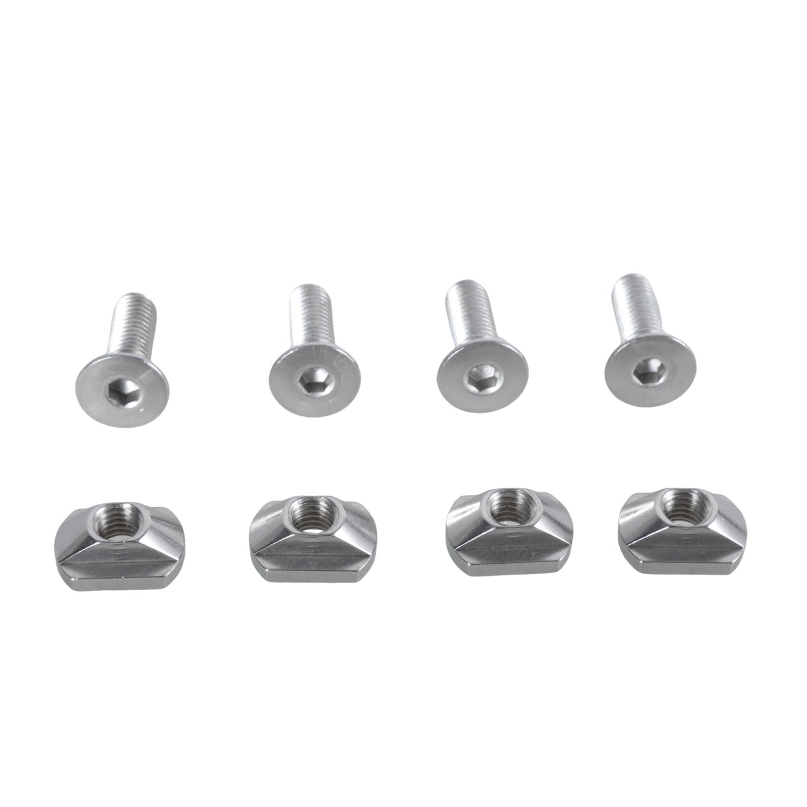 

4 шт. 8 мм/6 мм монтажные Т-образные гайки и винты Замена Монтажные Т-образные гайки для гидрофойла Винты для гидрофойла для серфборда Прочные 8SH