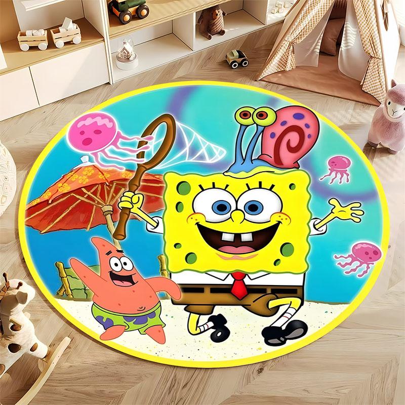 Best Seller! Classic Cartoon Doraemon Print Round Carpet Surprise Gift for Boys and Girls Bedroom Mat Living Room Sofa Study Rug