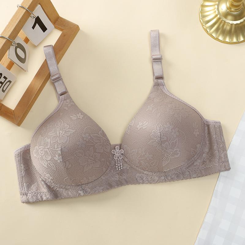 Comfortable No-Wire Bra for Middle-Aged Women - Anti-Sagging, Supportive Underwear for Moms and Seniors