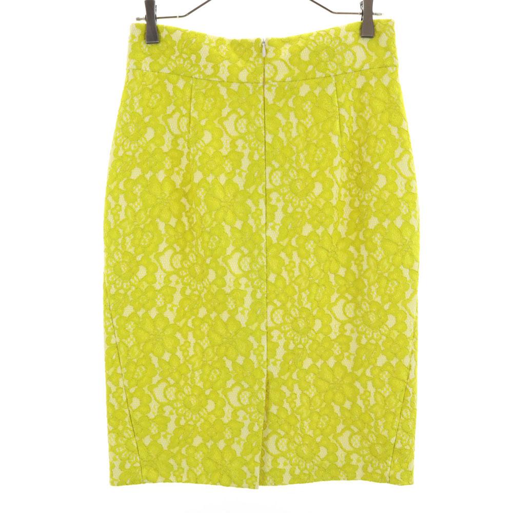 Laurel unused Midi length race Tight Skirt 38 yellow Tagged Women Used