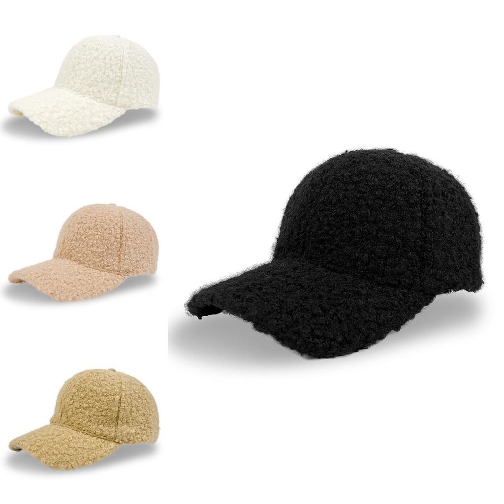Plush Color Solid Baseball Cap Warm Winter Outdoor Hat Fashion Gift Breathable