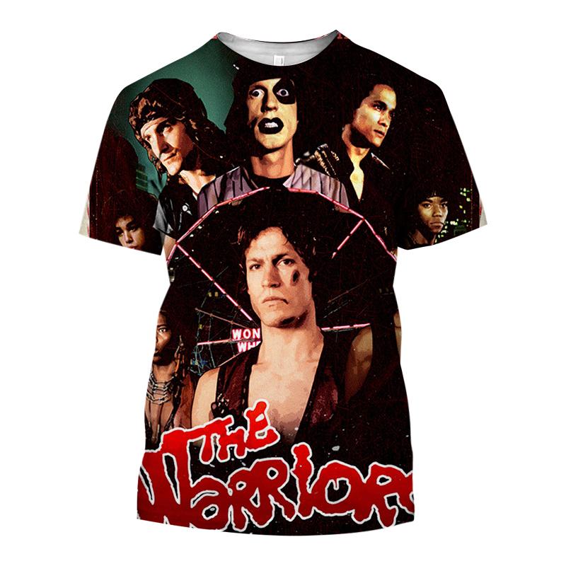 

Чоловіча футболка з принтом THE WARRIORS. ​​Модна повсякденна футболка з круглим вирізом і короткими рукавами. Класні футболки Harajuku Streetwear Футболки з фільмами 6XL XXXL зелений