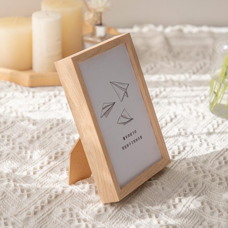 Three-dimensional Frame Desktop Ornament Simple Creative Photo Frame for Table Solid Wood Picture Frame