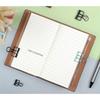 Compact PU Leather Traveler Notebook with Multiple Inserts A6 Size Portable Diary Suitable for Students Professionals