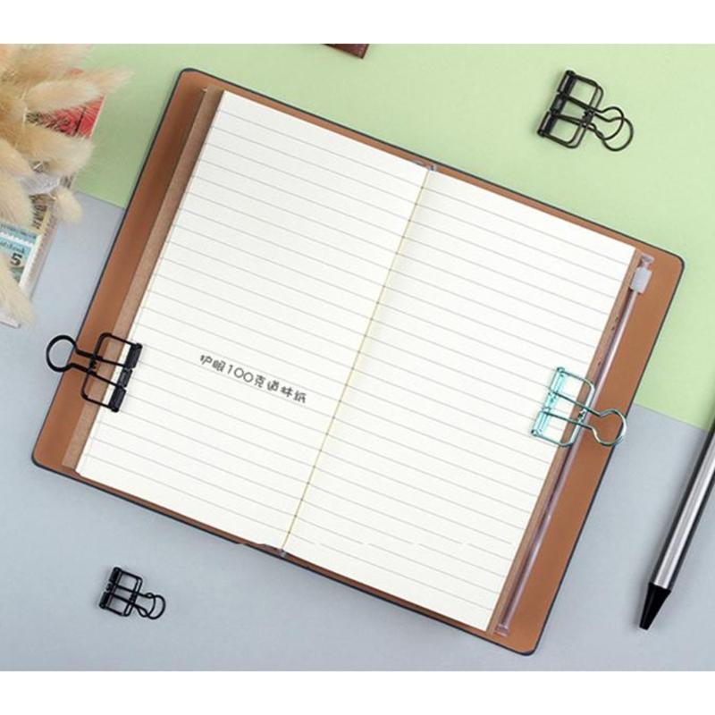 Compact PU Leather Traveler Notebook with Multiple Inserts A6 Size Portable Diary Suitable for Students Professionals