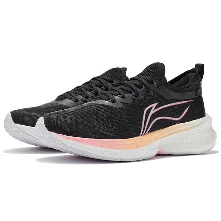 New LiNing Feidian Discovery Breathable Low Top Running Shoes Women's Black ARMR006-9