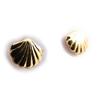 Les Trésors De Lily [D7434] - Gold Plated 'Coquille Saint Jacques' Gold Plated Earrings - 5x6 Mm