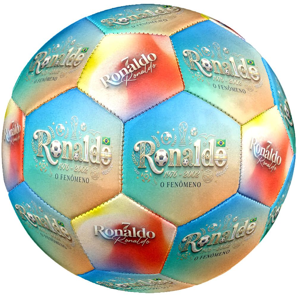 Ronaldo's Legacy Sports Size 5 Soccer Ball Machine-Stitched Indoor/Outdoor Universal Football Surprise Collection Gift