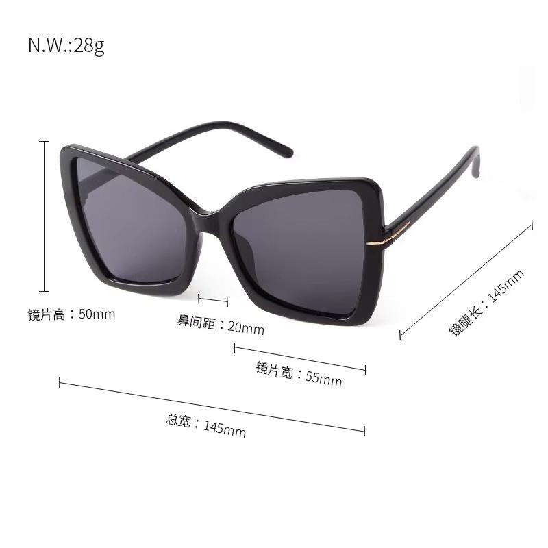 Fashion  Large Frame Cat Eye Sunglasses Women Men Brand Designer Vintage Outdoor Square Shade Sun Glasses Uv400 Protection