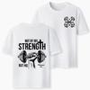 2026 Summer New Not By My Strength But His Crhsitian Classic High Quality Casual Breathable Unisexs and Womens Roundneck Tshirt