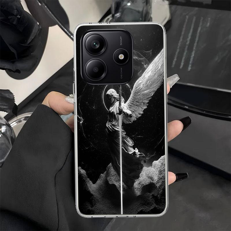 Archangel Michael Phone Case for Xiaomi Redmi Note 14 13 14S 12S 12 11S 11T 11E Pro Plus 11 10 10S 9S 5G Soft Silicone Cover