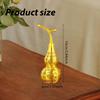 Brass Gourd Figurine, Chinese Motif, Table Ornament, Collectible Ideal for Living Room,