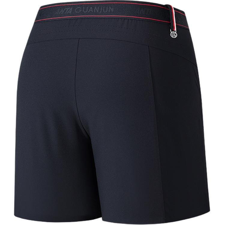 Anta Comfortable Simple Versatile Breathable Solid Color Five-Point Casual Shorts Women shorts Basic-Black 162530502-3