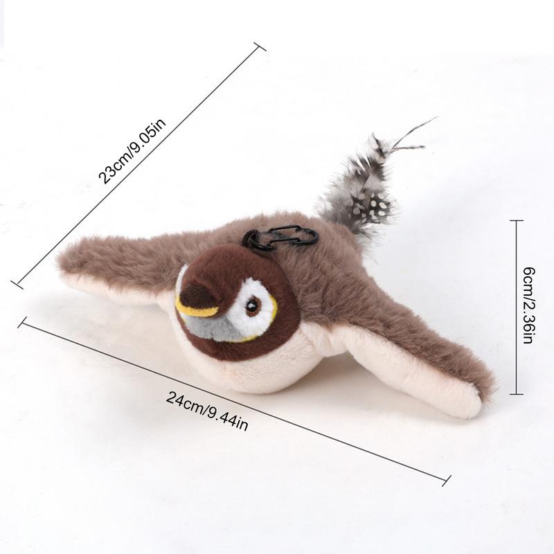 Hot Rechargeable Bird Cat Toy Things for Cats Interactive Cat Toys Catnip Cat's Accessories Supplies Pet Products Home Garden