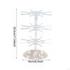 Bracelet Display Stand 3 Layer Rotating Jewelry for Dressing Table Bangle