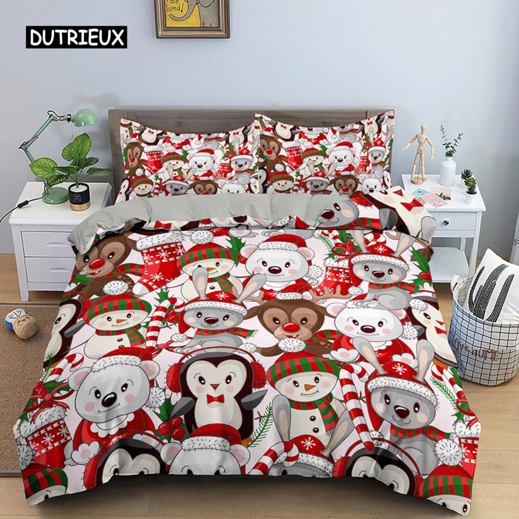 Duvet Cover Merry Christmas Bedding Set Christmas Decorations for Home Christmas Ornaments Xmas Navidad Gifts Happy New Year