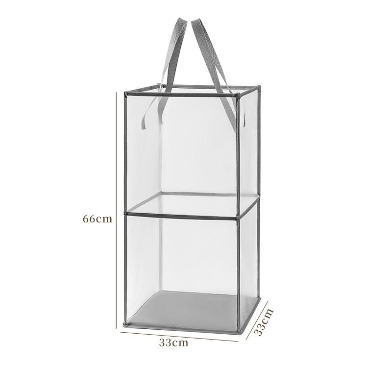 Plastic Collapsible Laundry Basket With Drainage For Home Organization And Storage