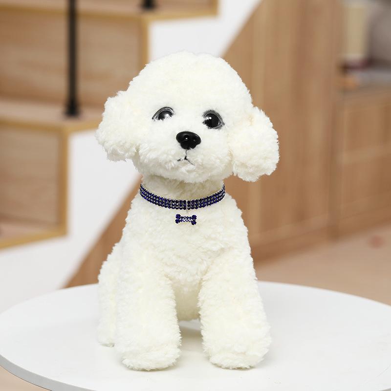 Luxus Katzenhalsband Knochenform Haustierhalskette für Katzen Kleine Hunde Verstellbares Katzenkristallhalsband Welpenhalskette Haustierbedarf
