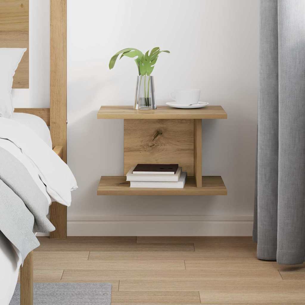 Nightstand Artisan Oak 40 x 30 x 25 cm Particleboard