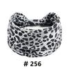 Leopard Print Headbands for Women Wide Boho Turban Head Wraps Cotton Knotted Elastic Hairbands Non Slip Workout Hair Accessories