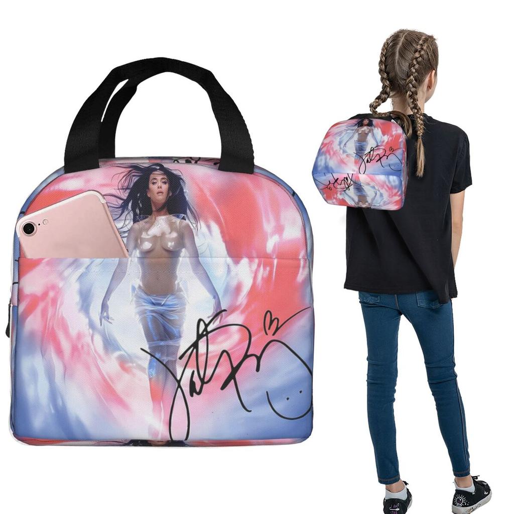Katy Perry Autogramm Isolierte Lunchtasche für Damen Kinder Auslaufsicher Lebensmittelbehälter Thermische Brotdose Tragetasche
