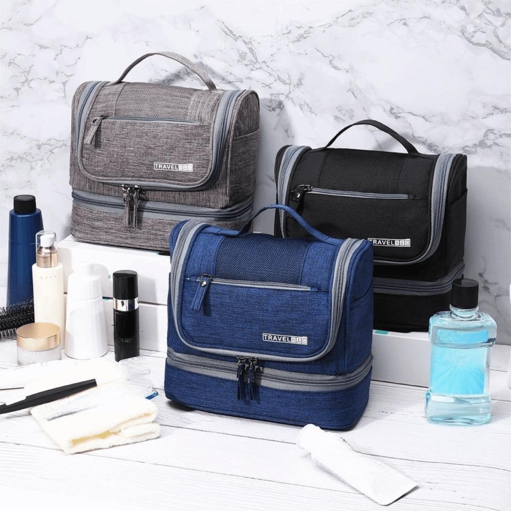 Multifunctional Hanging Makeup Bag Solid Color Toiletry Bag Cosmetic Organizer  Personal Care