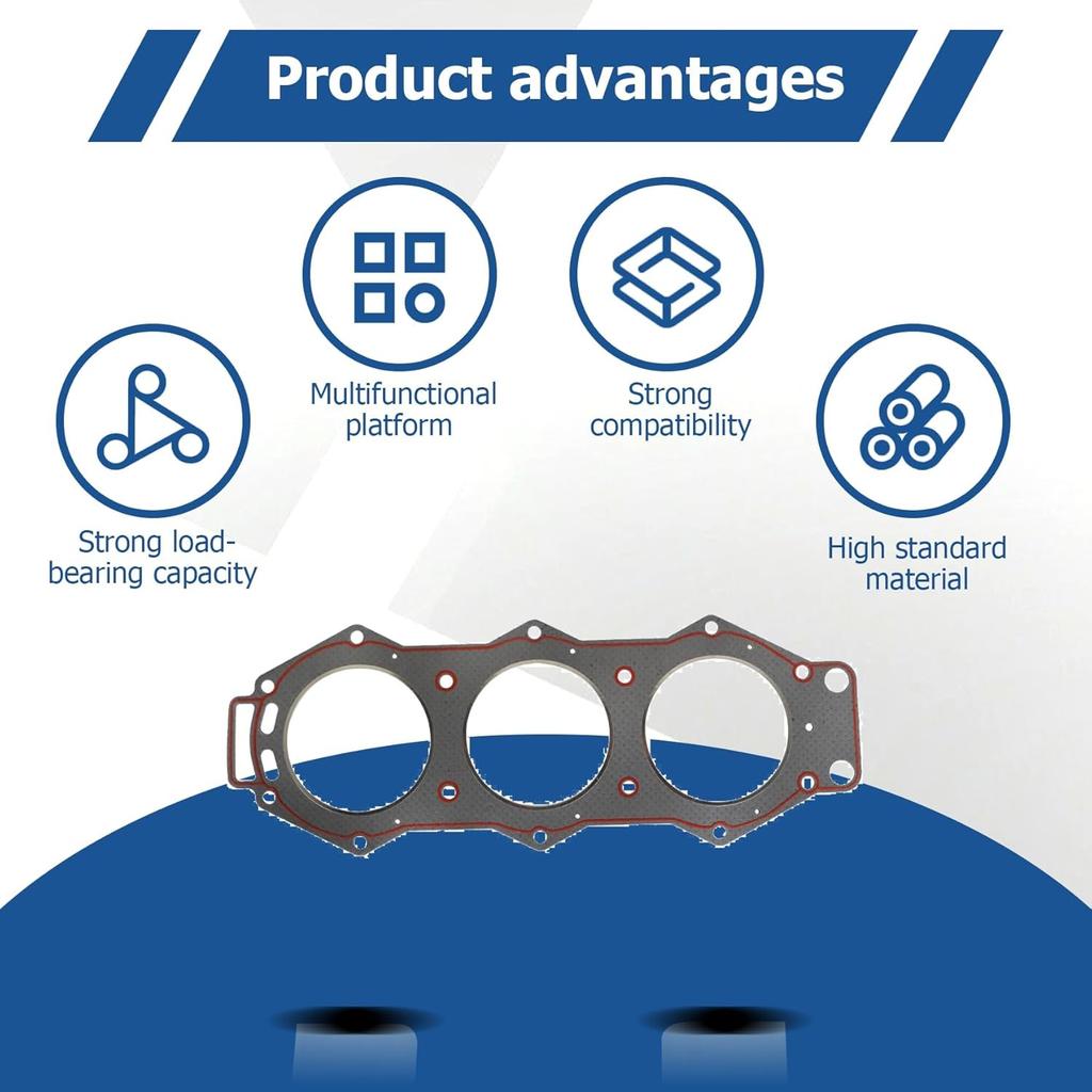Head Gasket Replacement for Yamaha 150-225hp 6G5-11181-A0-00, 6G5-11181-A3-00