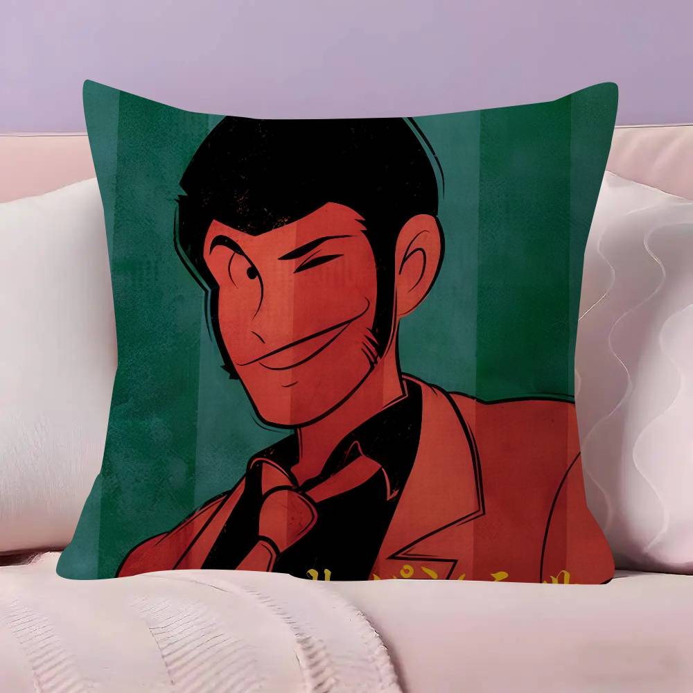 Lupin the Third anime   Personalized picture text home decorative pillows Household Gifts 45x45cm