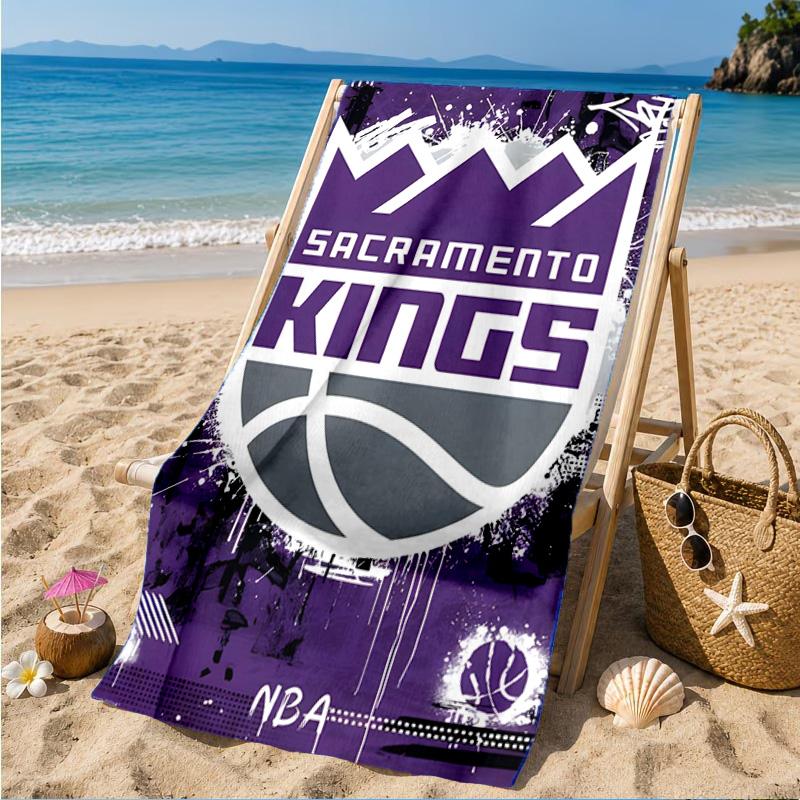 Kings Basketball Beach Towel, Microfiber Beach Towel, Perfect For Pool, Beach, Travel, Home Decor Beach Party Fan gifts