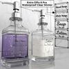 2 Piezas Dispensadores de Gel de Ducha de Vidrio Capacidad 550ml Botella Dispensadora de Líquido Recargable Dispensadores de Jabón