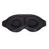 Sleep Mask for Women, Men for Home, Plane and Travel 3d with Memory Effect, Blindfold with Earplugs, Black