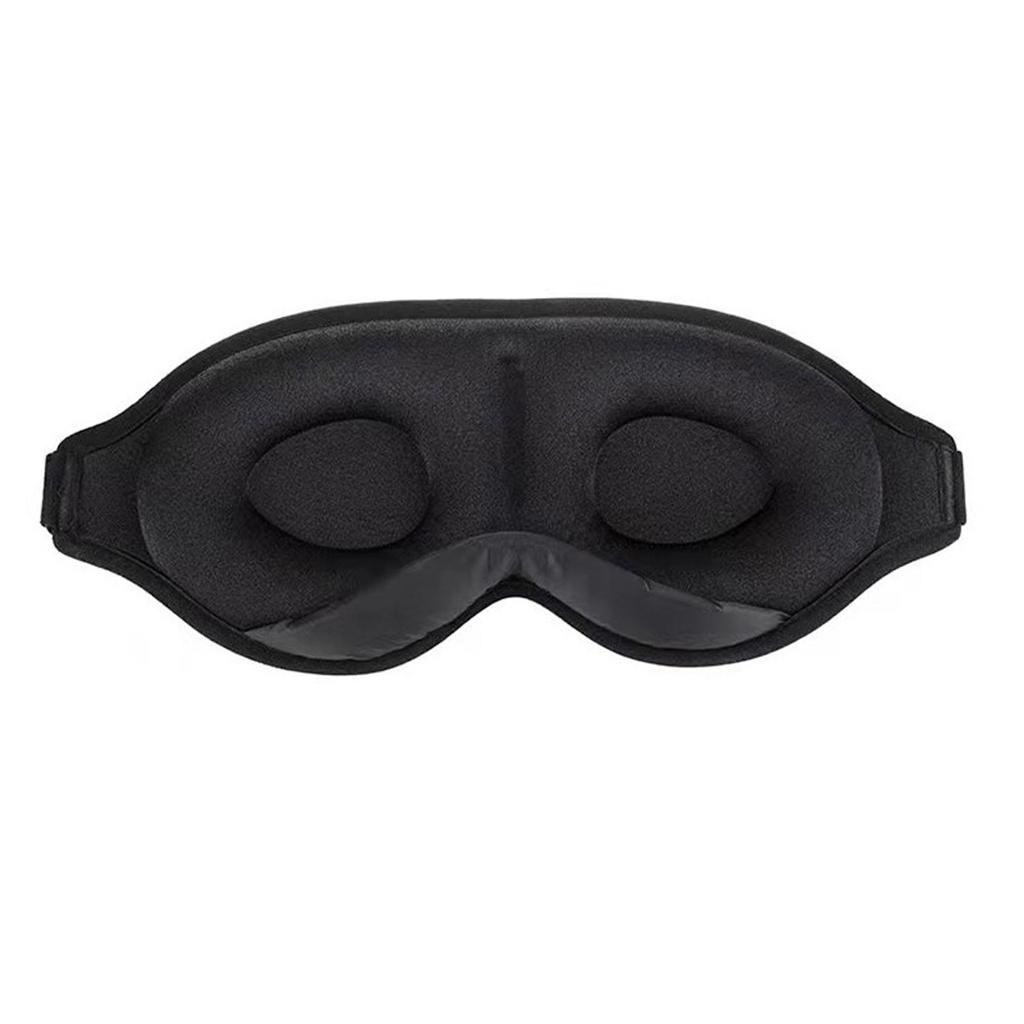Sleep Mask for Women, Men for Home, Plane and Travel 3d with Memory Effect, Blindfold with Earplugs, Black