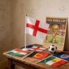 Global Football Cup Polyester Handheld Flags For Sports Fans And Festivals