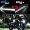 Foggy Conditions Black Motorcycle LED Light Dual Light Modes 2700LM Output 9-60V Compatibility Aluminum Housing