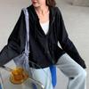 Women's Trendy 2025 Spring & Autumn Loose Zipper Long Sleeve Plus Size Cardigan Hoodie