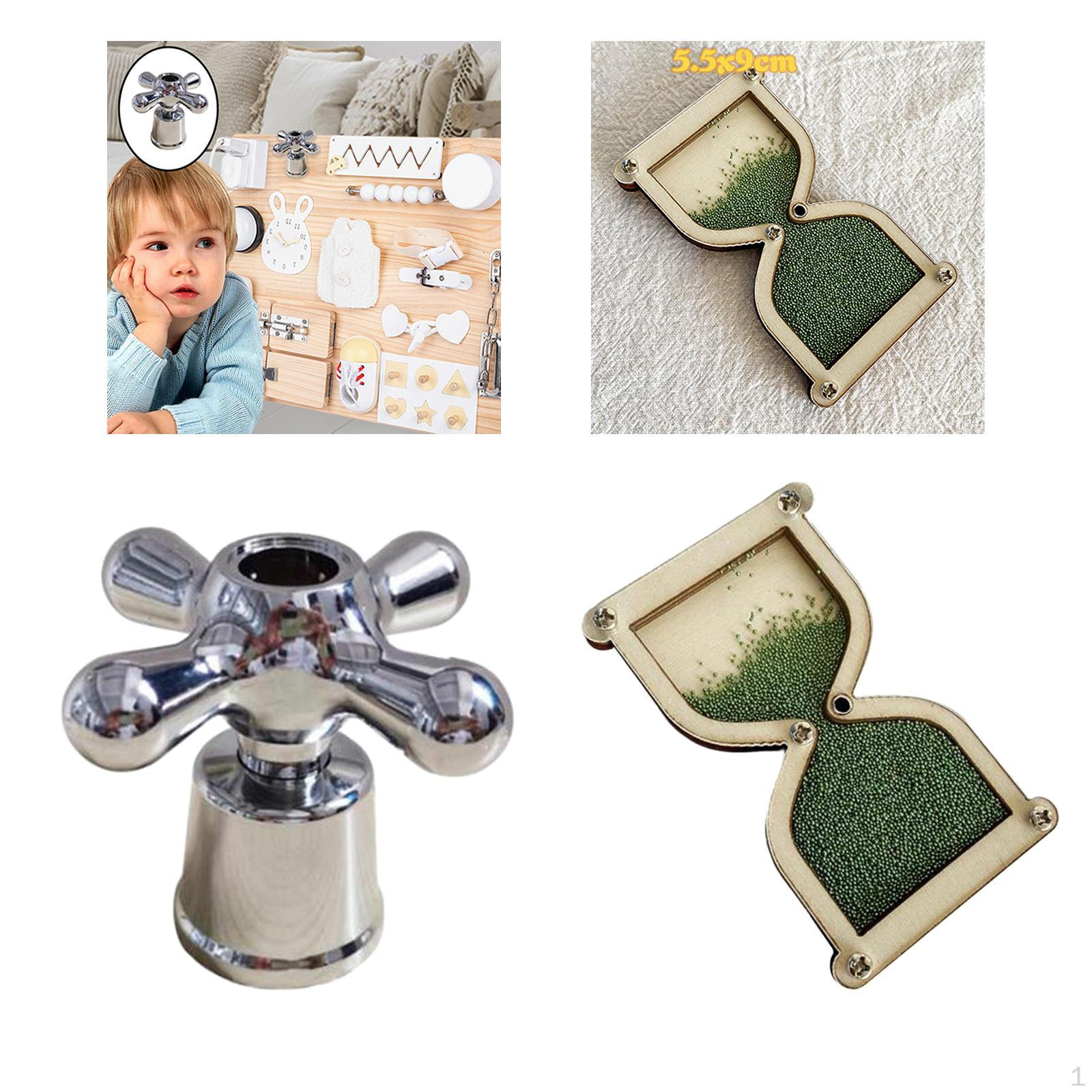 

2pcs Montessori Busy Board Faucet and for Kids Green