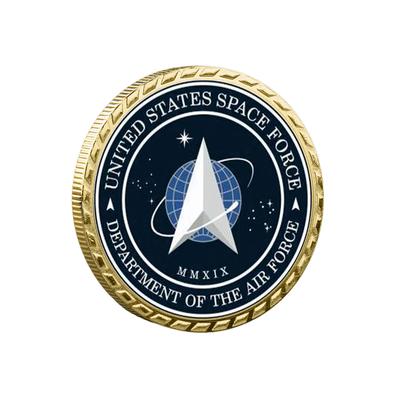 United States Space Force Challenge Coin And Heros Valor Prayer For Courage Coin Souvenirs Coins Golden Plated Decorations