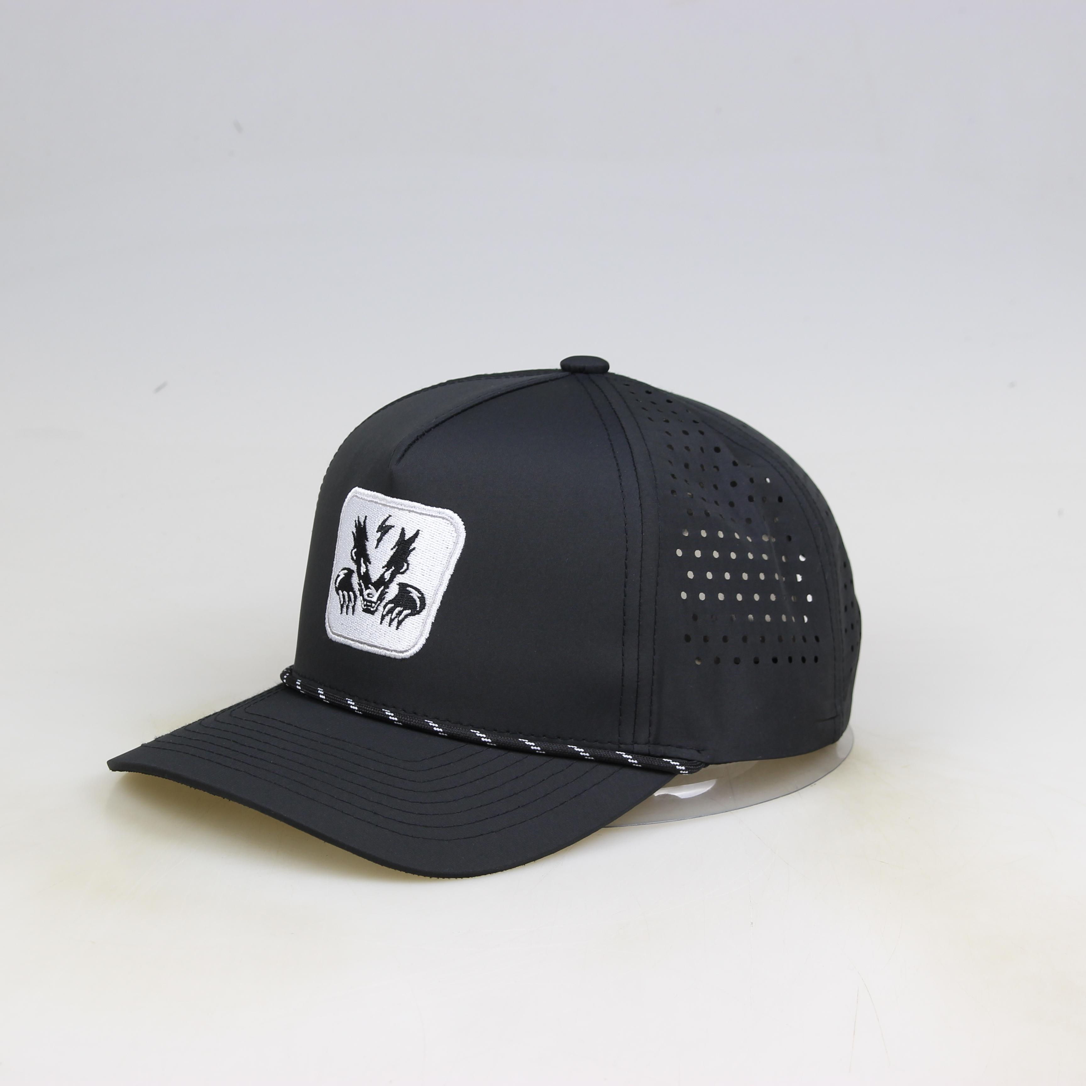 Professional Fashion Design Customized Raised Rubber Patch Trucker Snapback Hat Cap серый