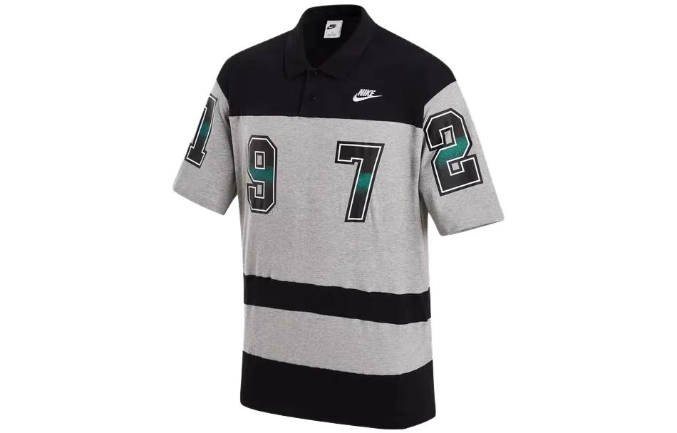 Nike Polo Shirt Men s Black Gray FQ9582-063 L