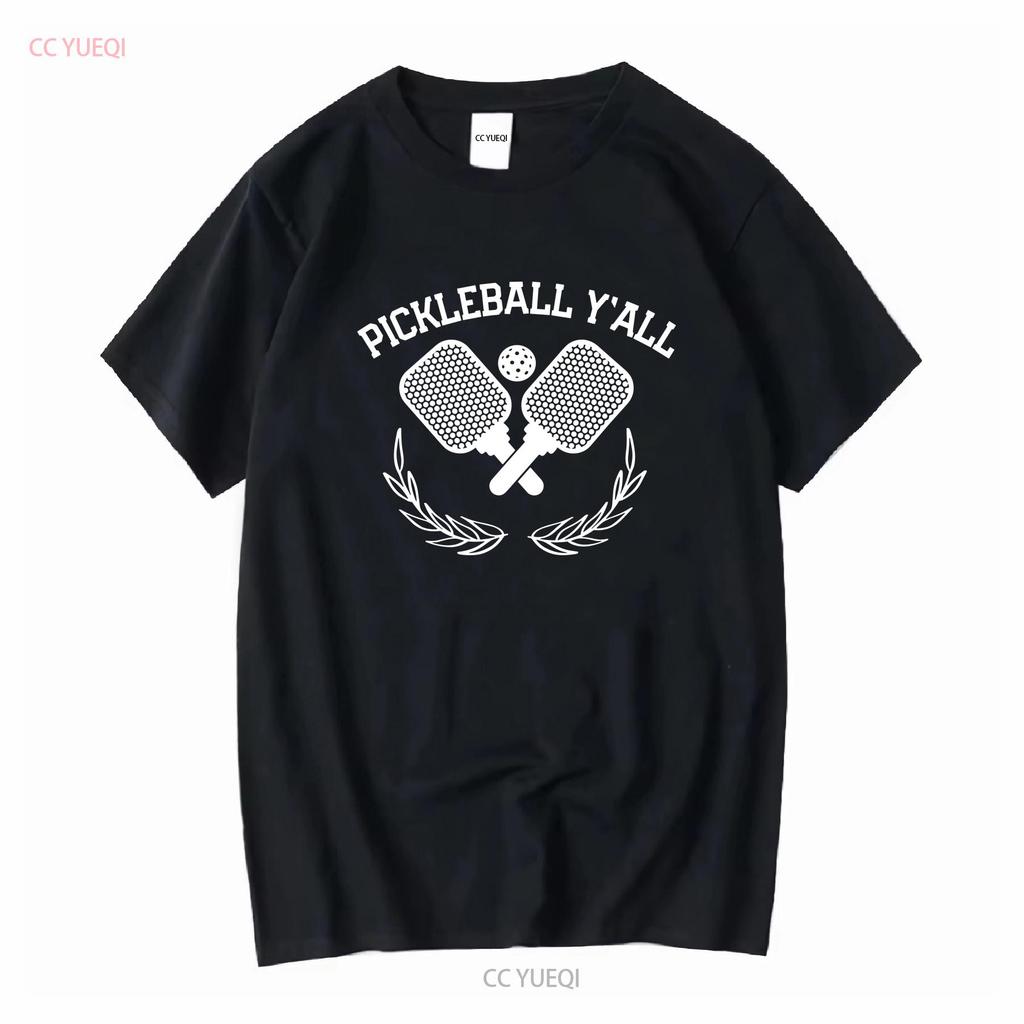 Pickleball Yall Shovels Sports Funny T Shirt vintage Washed Breathable designer clothes Stylish graphic homme Slightly