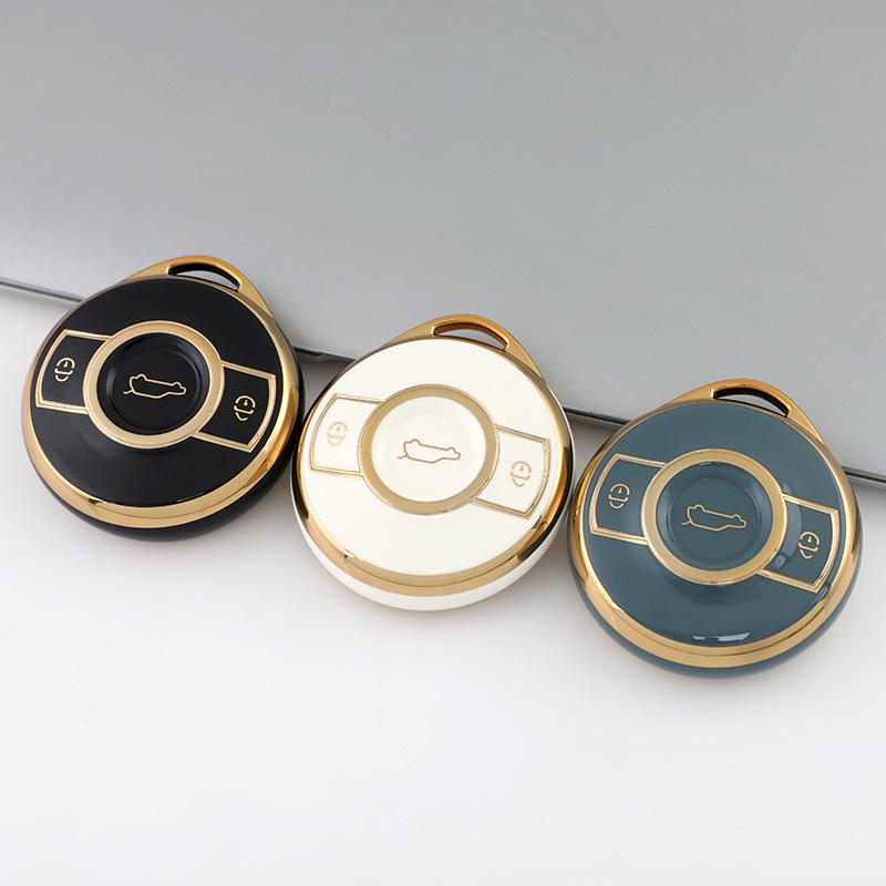 Mercedes Smart Fortwo R Key Cover 2022: Brabus Pro Gold Edge Protective Shell