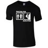 Problem Solved Rock Climbings Funny Tshirt High Quality Printed T Shirt Top Cotton Short Sleeve Tshirt Camisa Masculina
