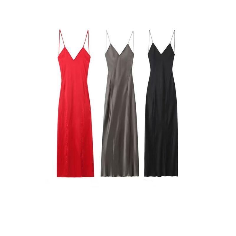 Kaslead New Arrival Women's Clothing Fashion Style Fashion Silk Satin Texture Intimates Style Dress 8325840 800