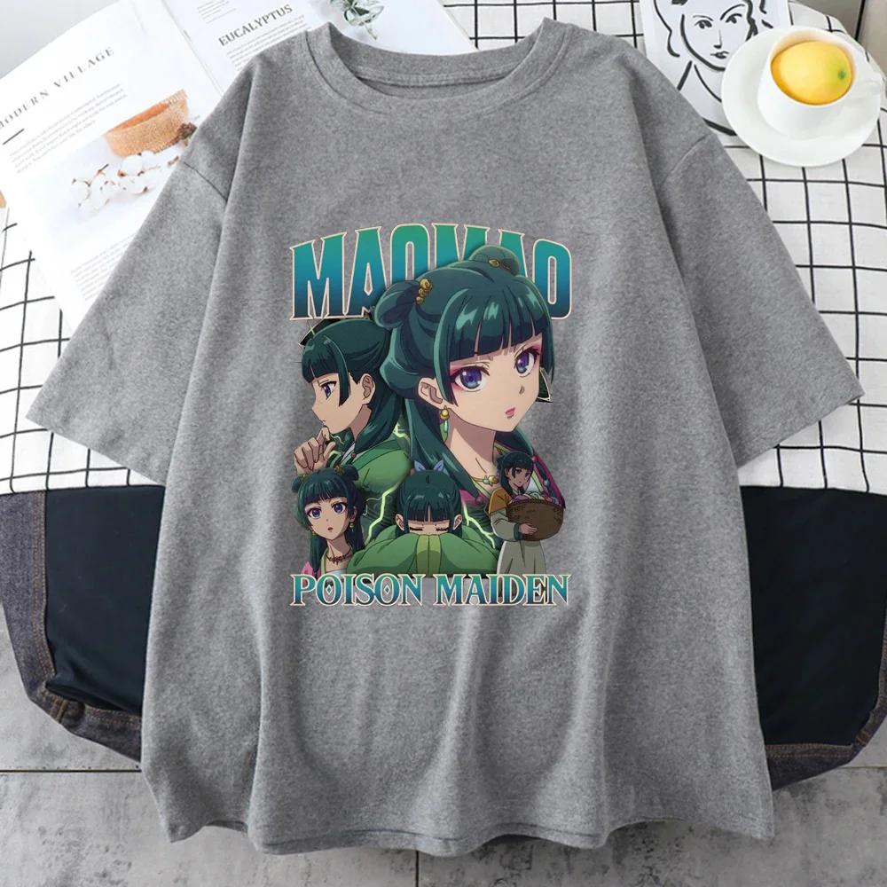 New The Apothecary Diaries Printed T-shirt Women's Personalized Summer Shirt Casual Anime Harajuku Women's Tops