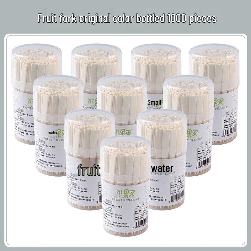 

ZISIZ Disposable Bamboo Fruit Fork Set